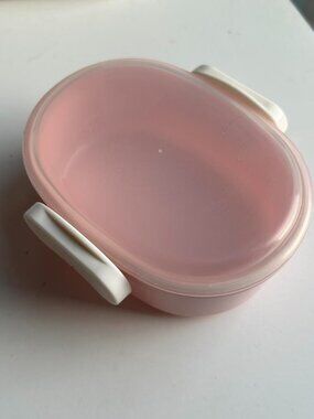 Small Pink Snap Lid Tupperware